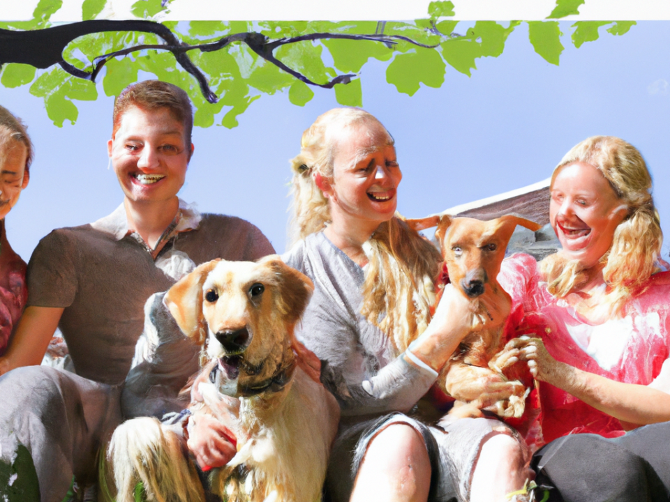 En hund skaber meget glæde i en familie